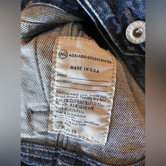 AG Robyn Jean Jacket Medium Wash 100% cotton Classic Style SZ S Small Pockets - Picture 10 of 10